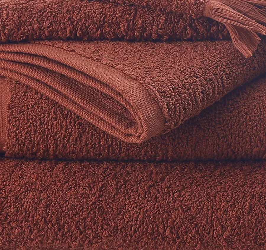 Tusca 700GSM Cotton Bath Towel Range Clay