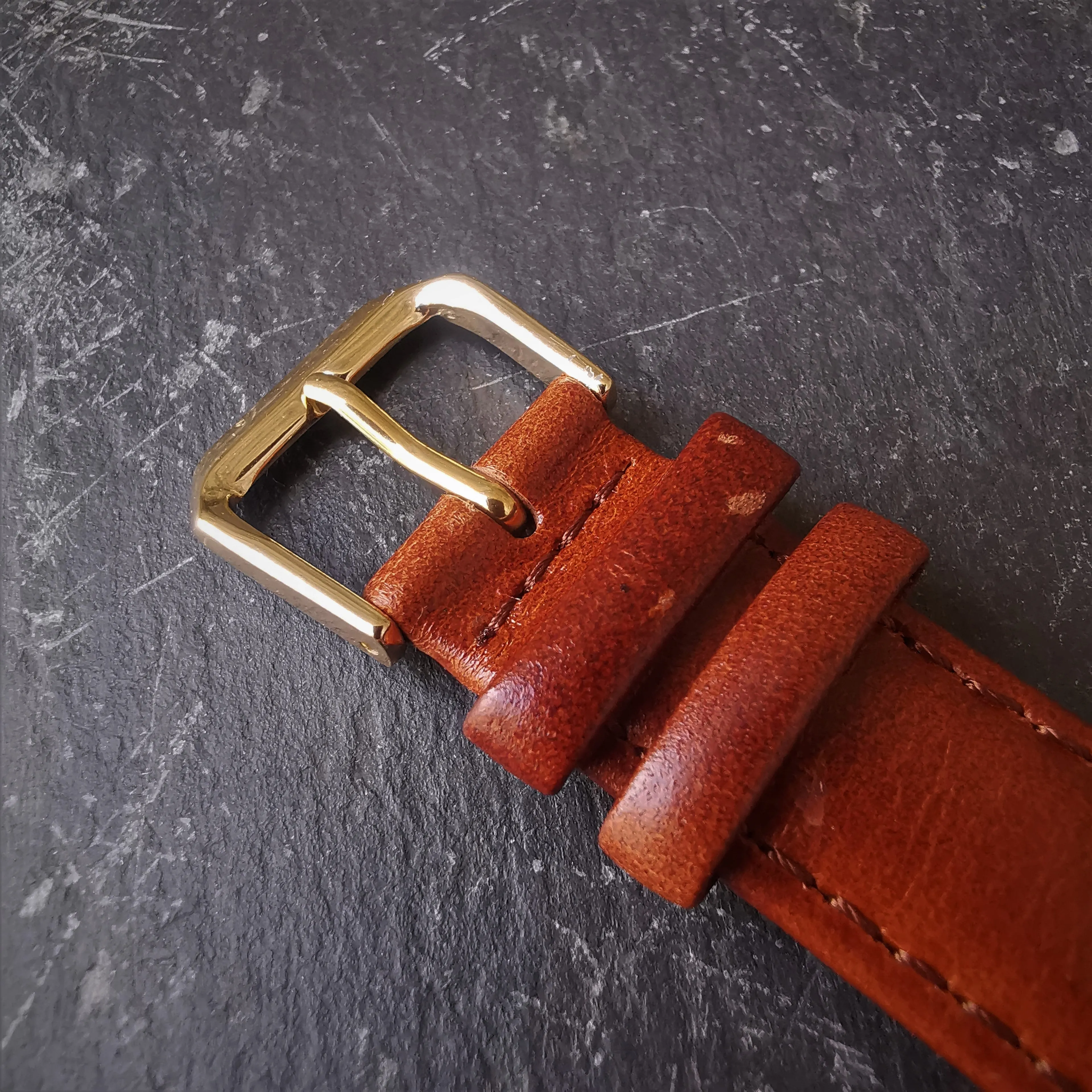 Vintage Women's LORUS Gold Plated Watch // Square Face // Quartz // Genuine Leather Strap